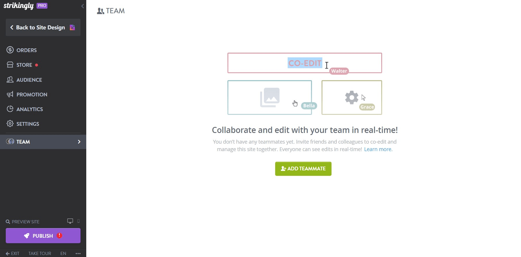 Strikingly Collaborate Strikingly Collaborate
